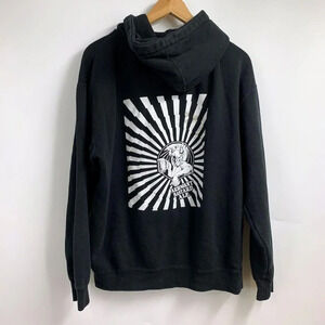 Arrogant Bastard Men's Black Demon‎ Logo Full Zip Hooded Sweatshirt Size M